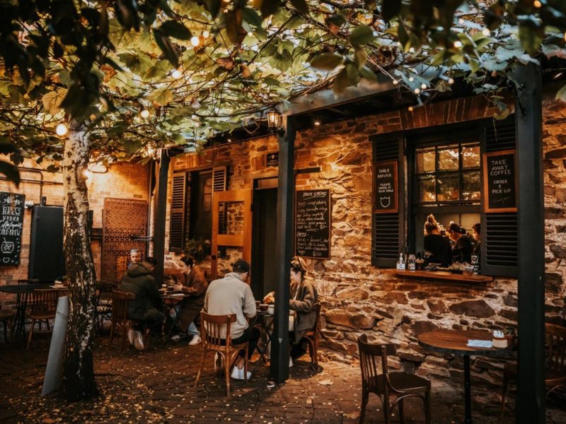 The courtyard of Alby & Esthers cafe in Mudgee