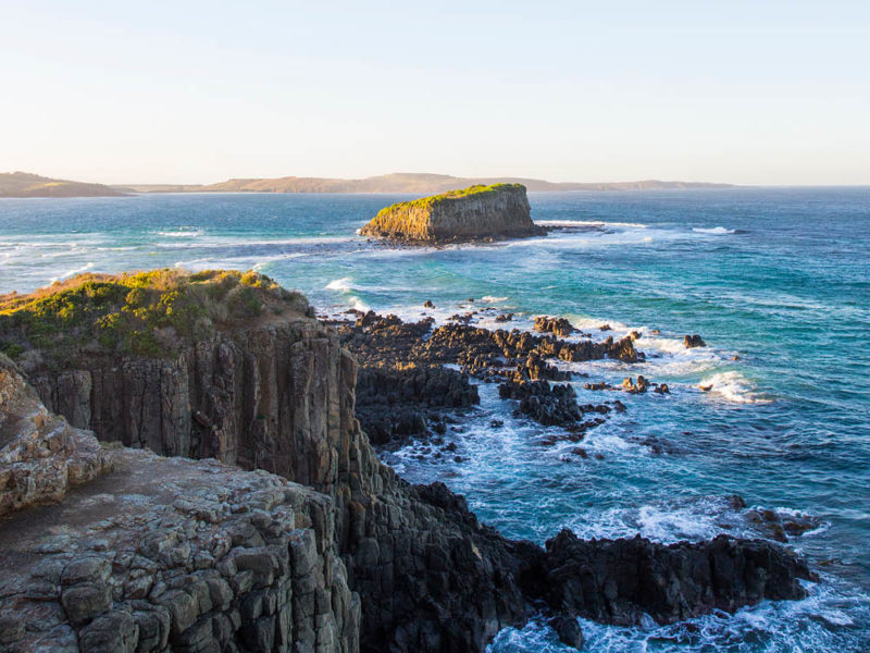 Coastal views from Minnamurra Lookout near Kiama.