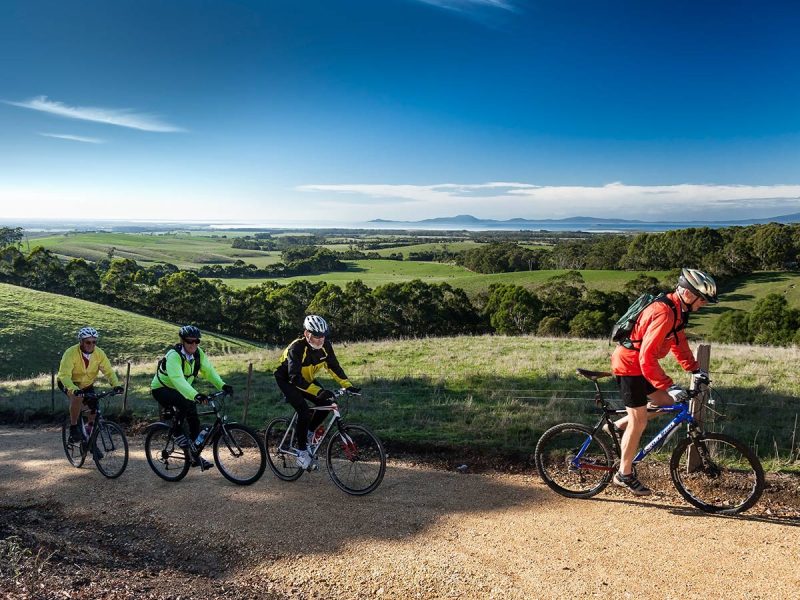 bike riders on the Great Southern Rail Trail