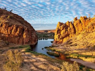 Picturesque view of Glen Helen, NT, Australia