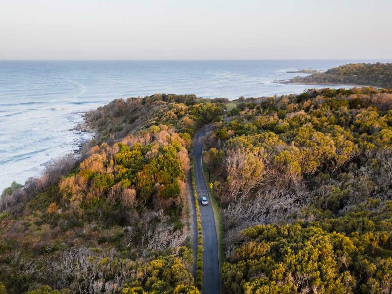 The road to Green Point in Angourie