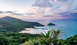 view from Smokey Cape Lighthouse, hidden beaches on Macleay Valley Coast